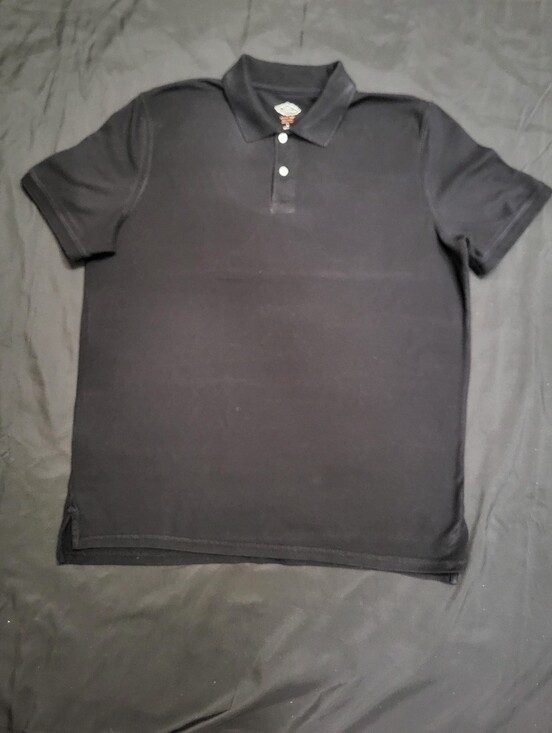 St. John's Bay Other - St. John's Bay Black Collar Polo Shirt Men Size Large